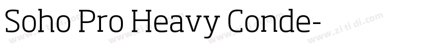Soho Pro Heavy Conde字体转换